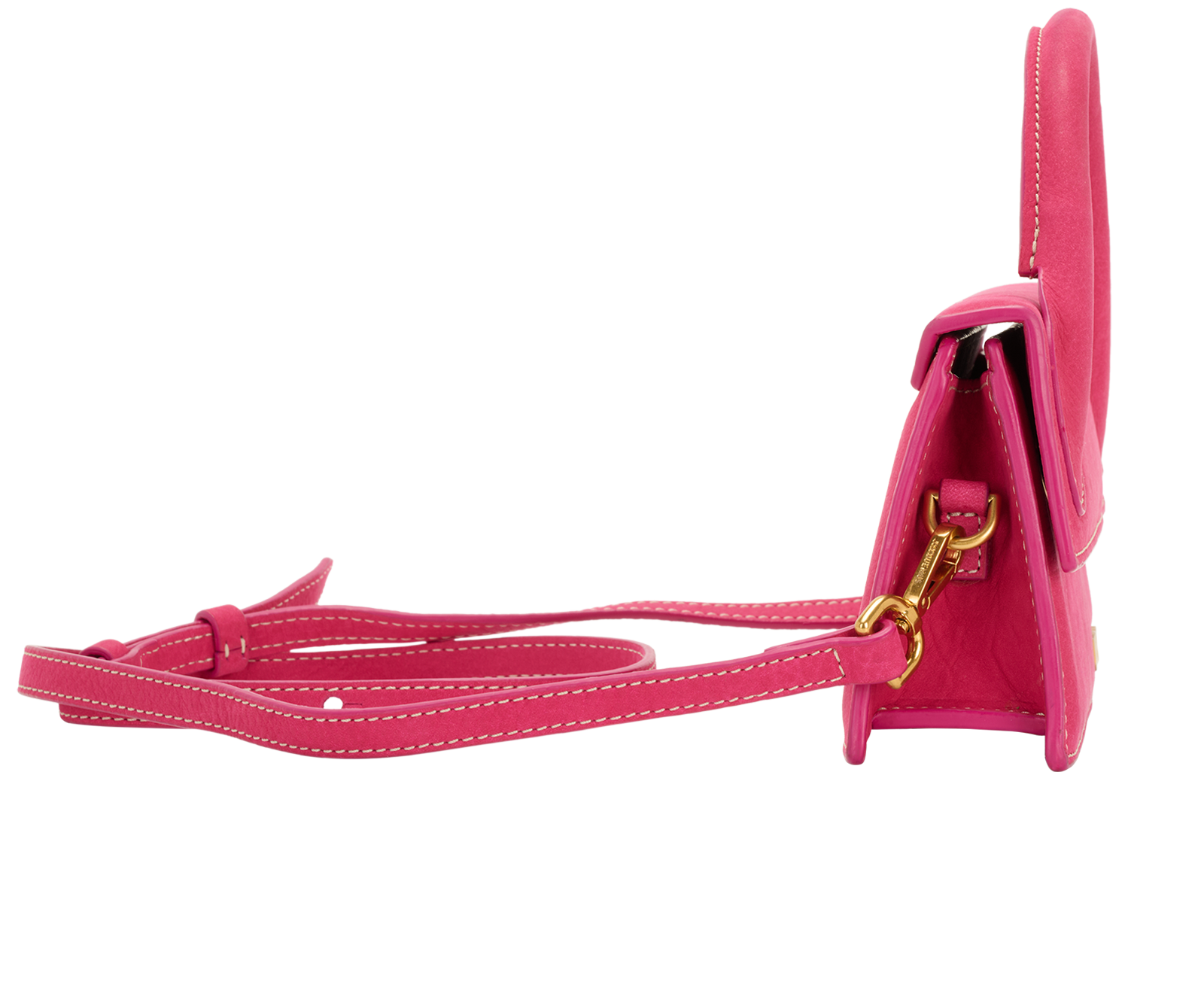 The Long Chiquito, &pound;320, Handbags, Pink, Leather, Side view